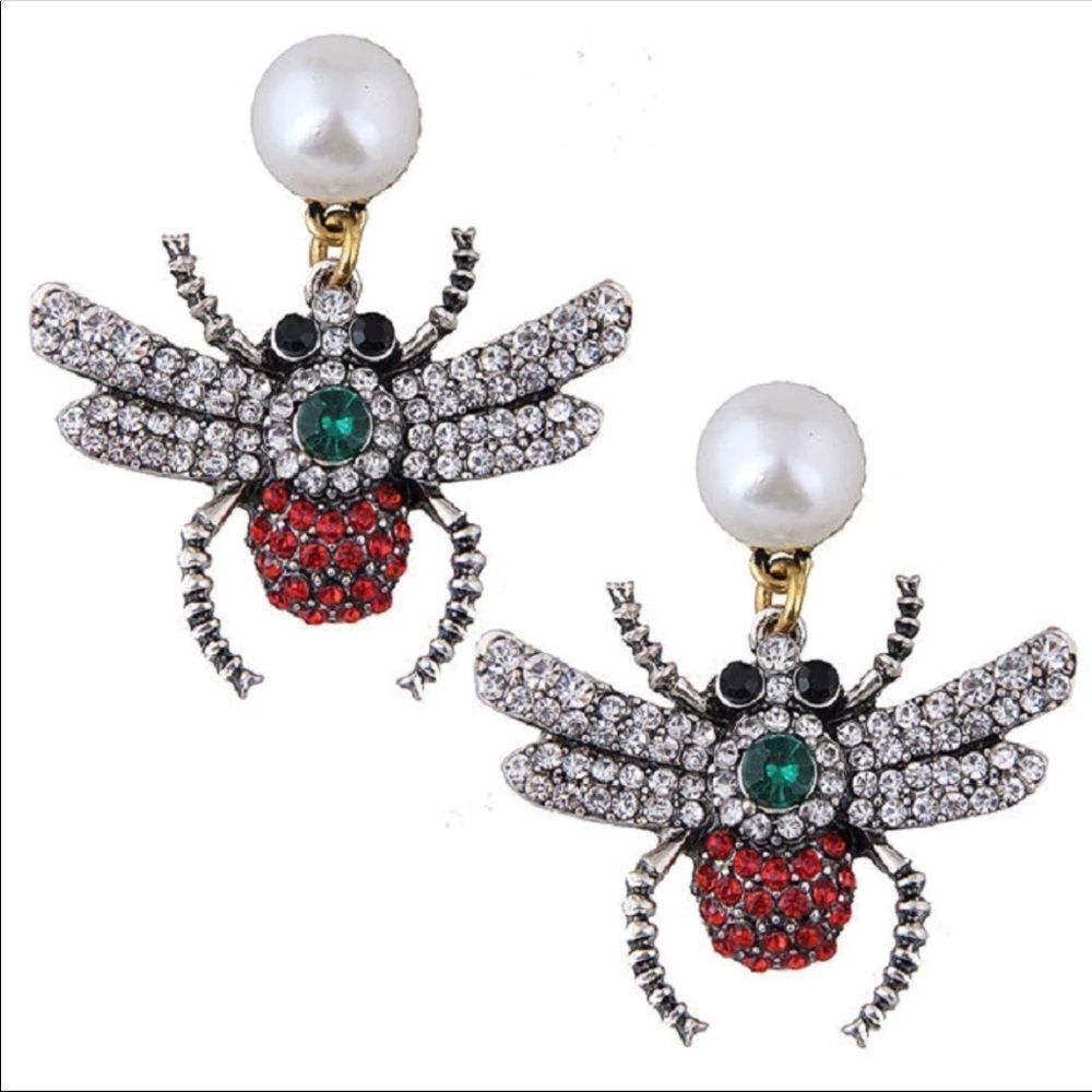 Sparkling Fly Earrings